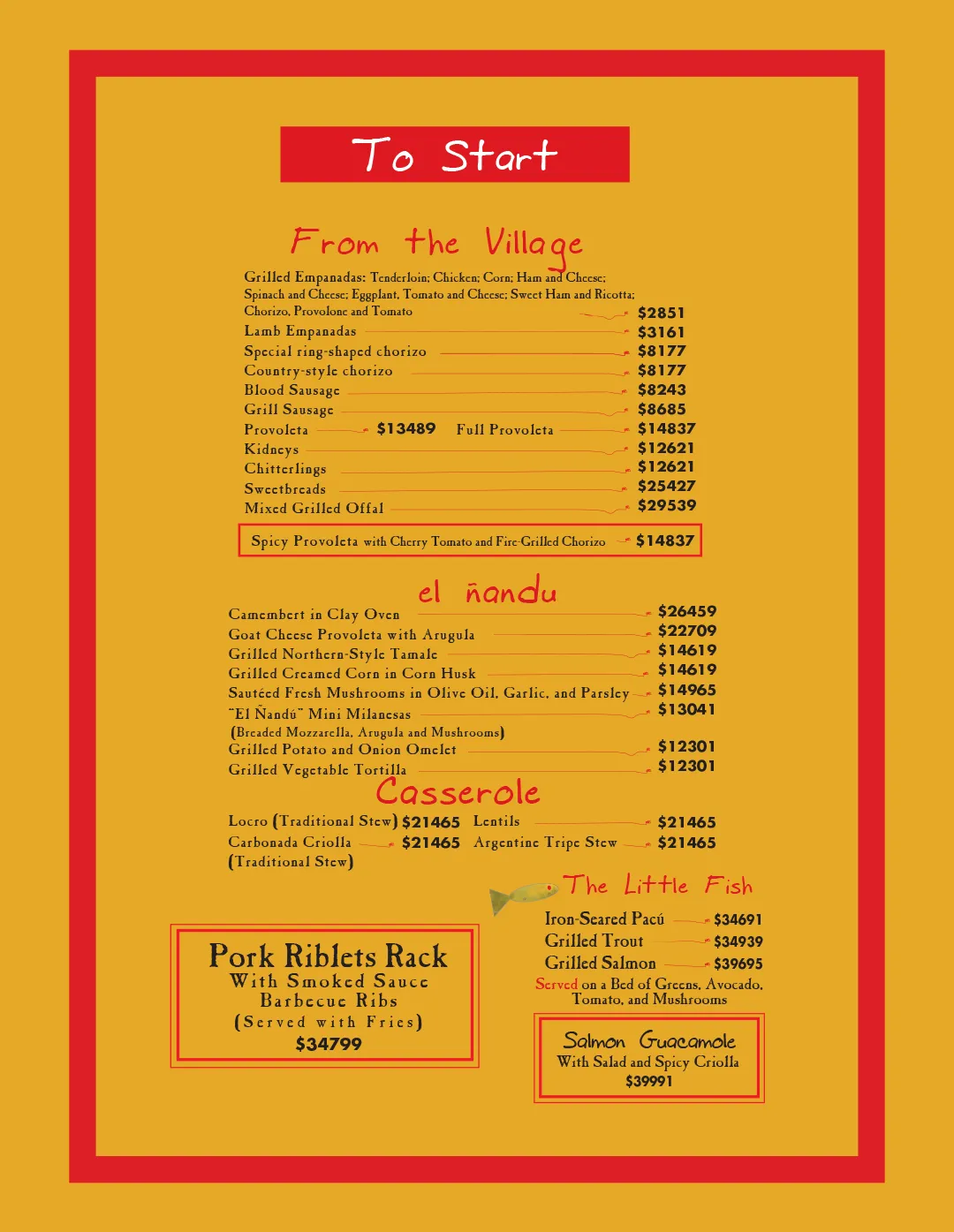 Menu — Page 2