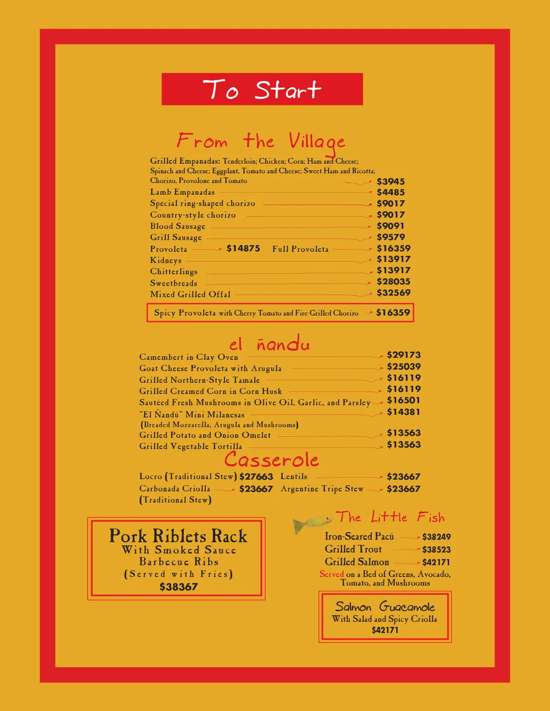 Menu — Page 2