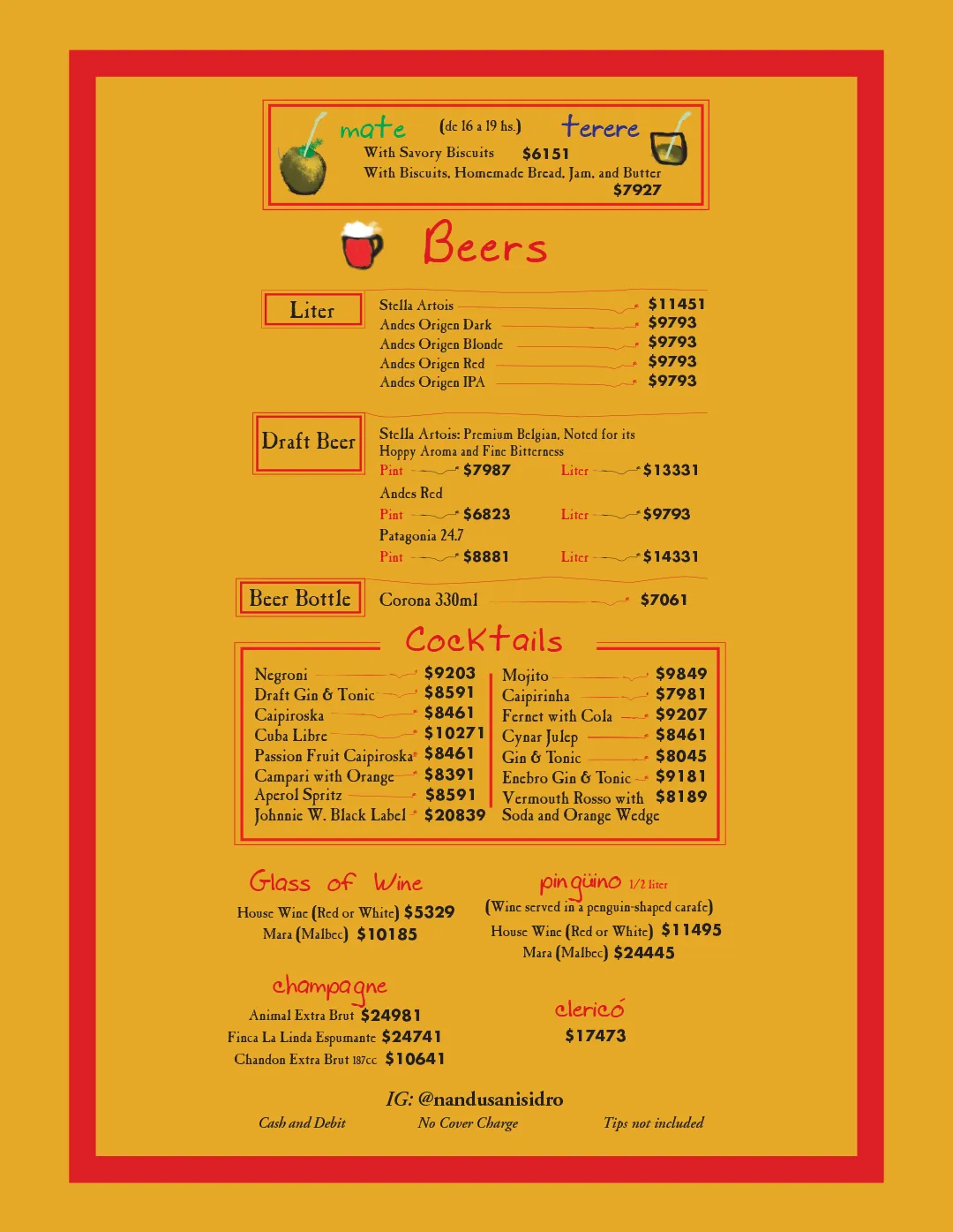 Menu — Page 8